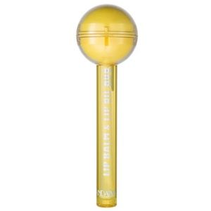 Yellow 2 in 1 Lollipop Lip Balm and Lip Gloss Oil Temperature Color Changing NIB